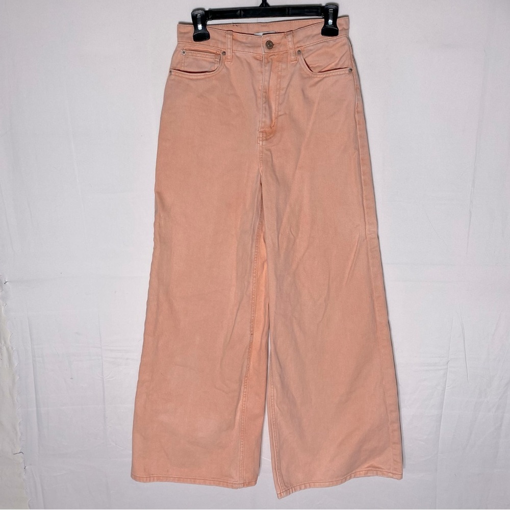 Urban Outfitters BDG Peach High Rise Super Wide Leg Jean 27 Festival Cottagecore